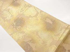 花唐草模様織出し全通袋帯